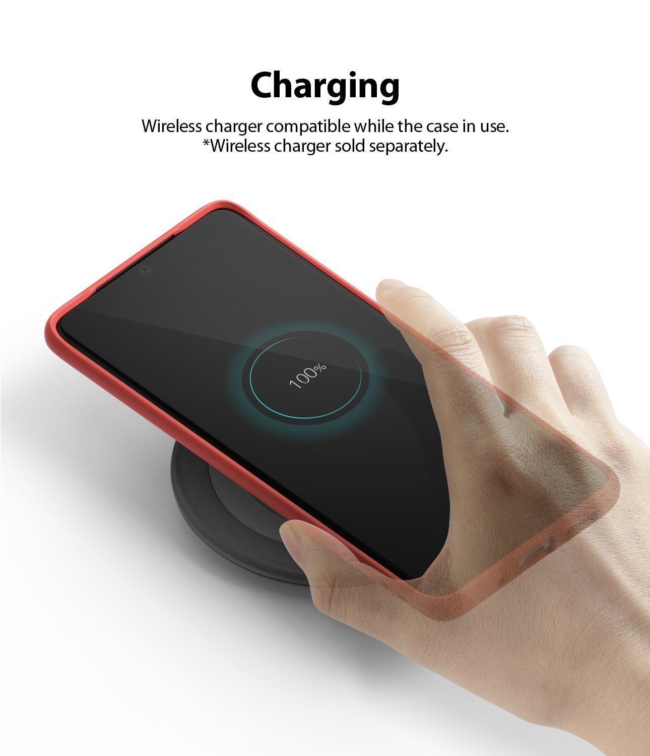 Galaxy S20 plus Case ringke Air-S, wireless charging compatible