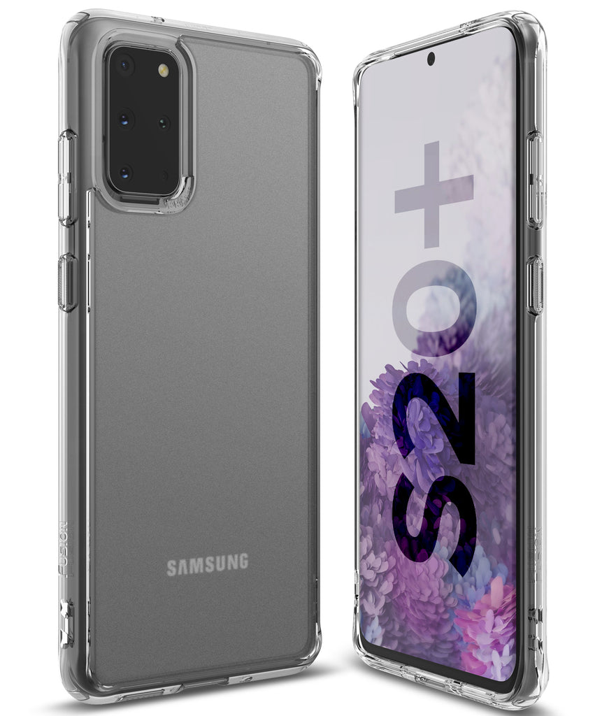 ringke Galaxy S20 plus Case Fusion case, No-Smudge Matte, frost clear