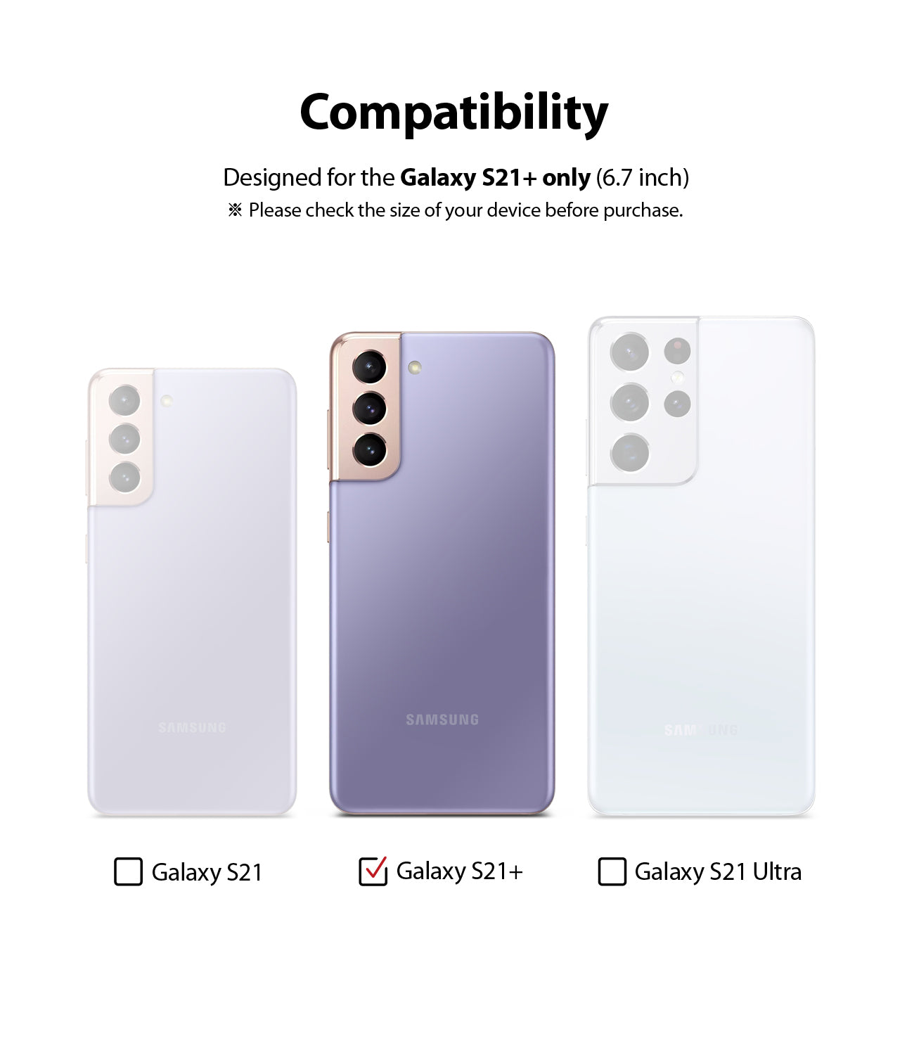 compatible with galaxy s21 plus only