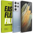 ringke easy flex EPU film with wet installation screen protector for galaxy s21 ultra - 2 pack