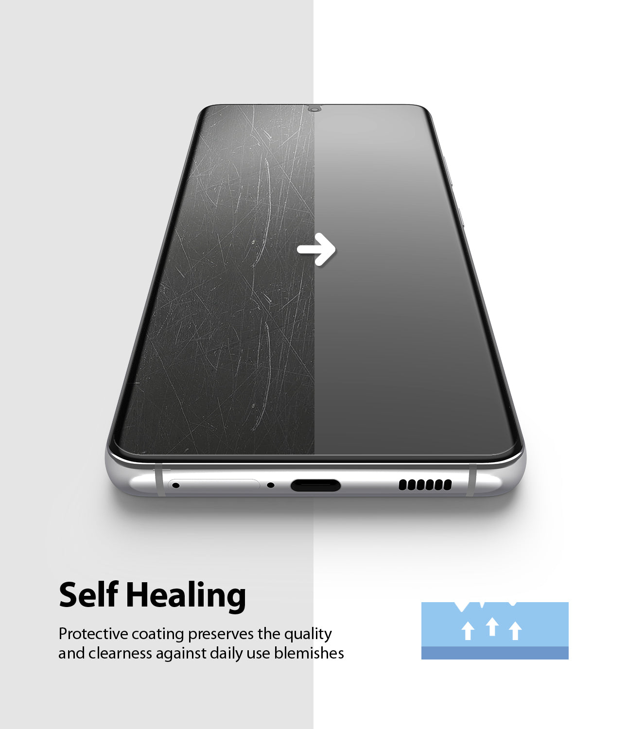 protective coating preserves the quality and clearness against daily use blemishes