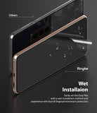 wet installation method and experience anti-dust and fingerprint resistant protection