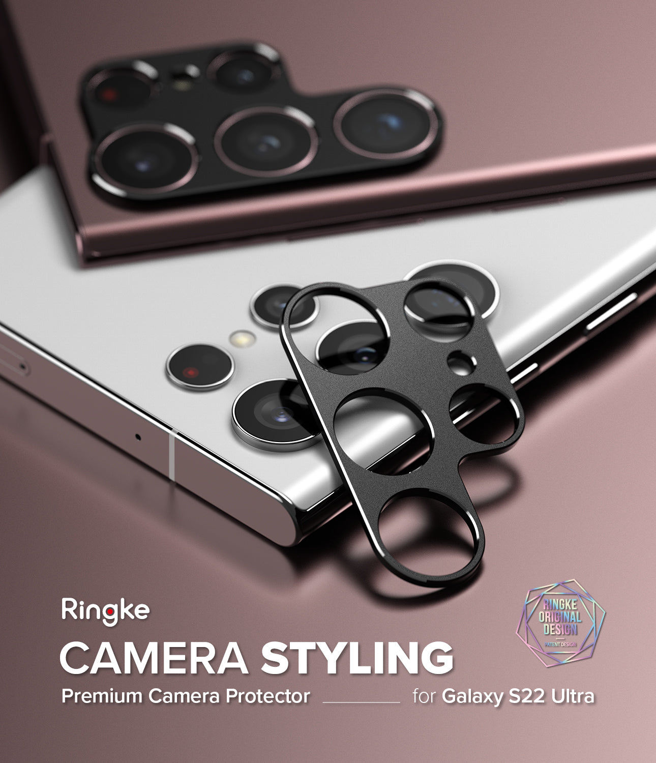 Galaxy S22 Ultra | Ringke Camera Styling | BLACK
