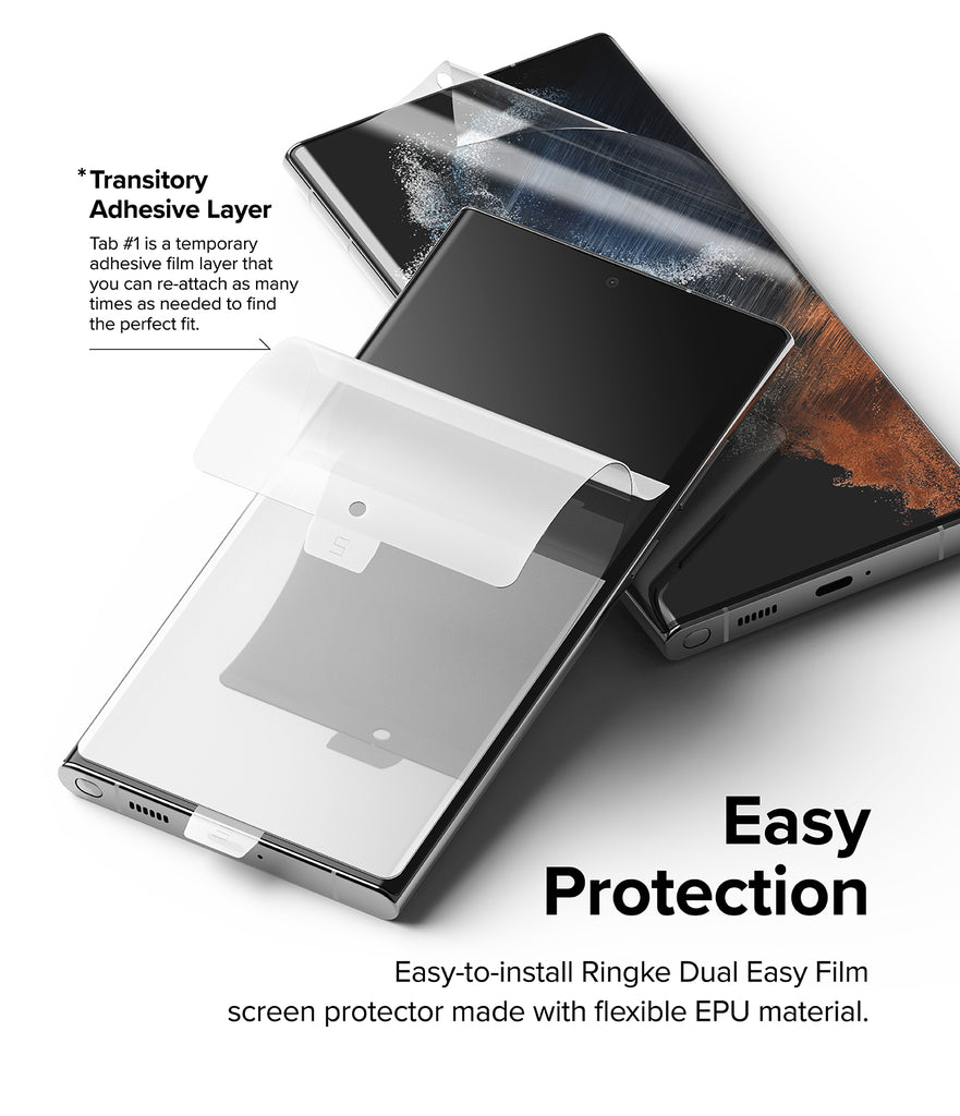 Galaxy S23 Ultra Screen Protector  Ringke Dual Easy Film Wing [2