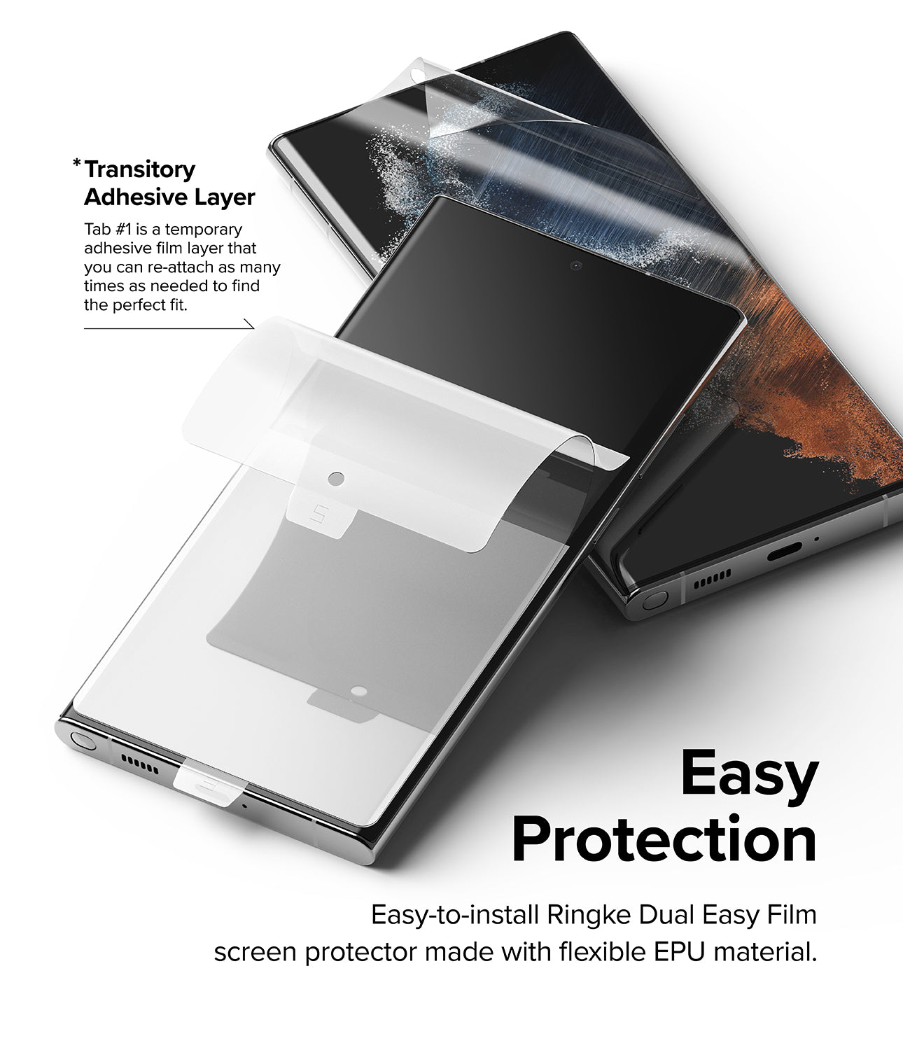 Galaxy S22 Ultra Screen Protector  Ringke Dual Easy Film – Ringke Official  Store