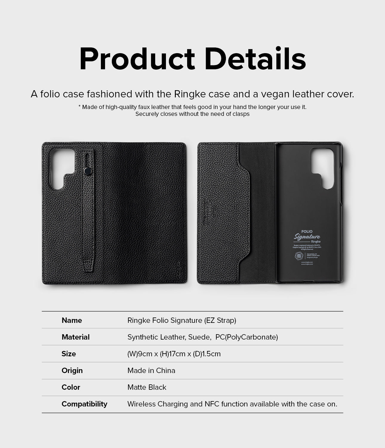 Galaxy S22 Ultra Case | Folio Signature EZ Strap