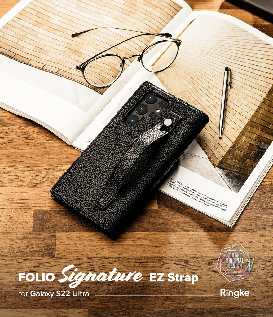 Galaxy S22 Ultra Case | Folio Signature EZ Strap