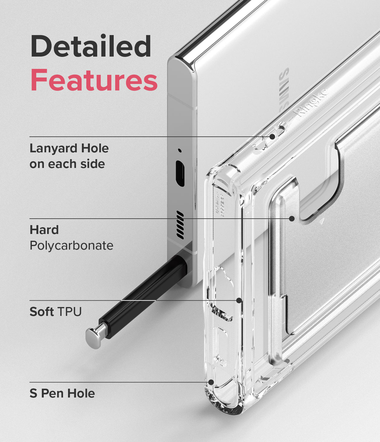 Galaxy S22 Ultra Case | Ringke Fusion Card