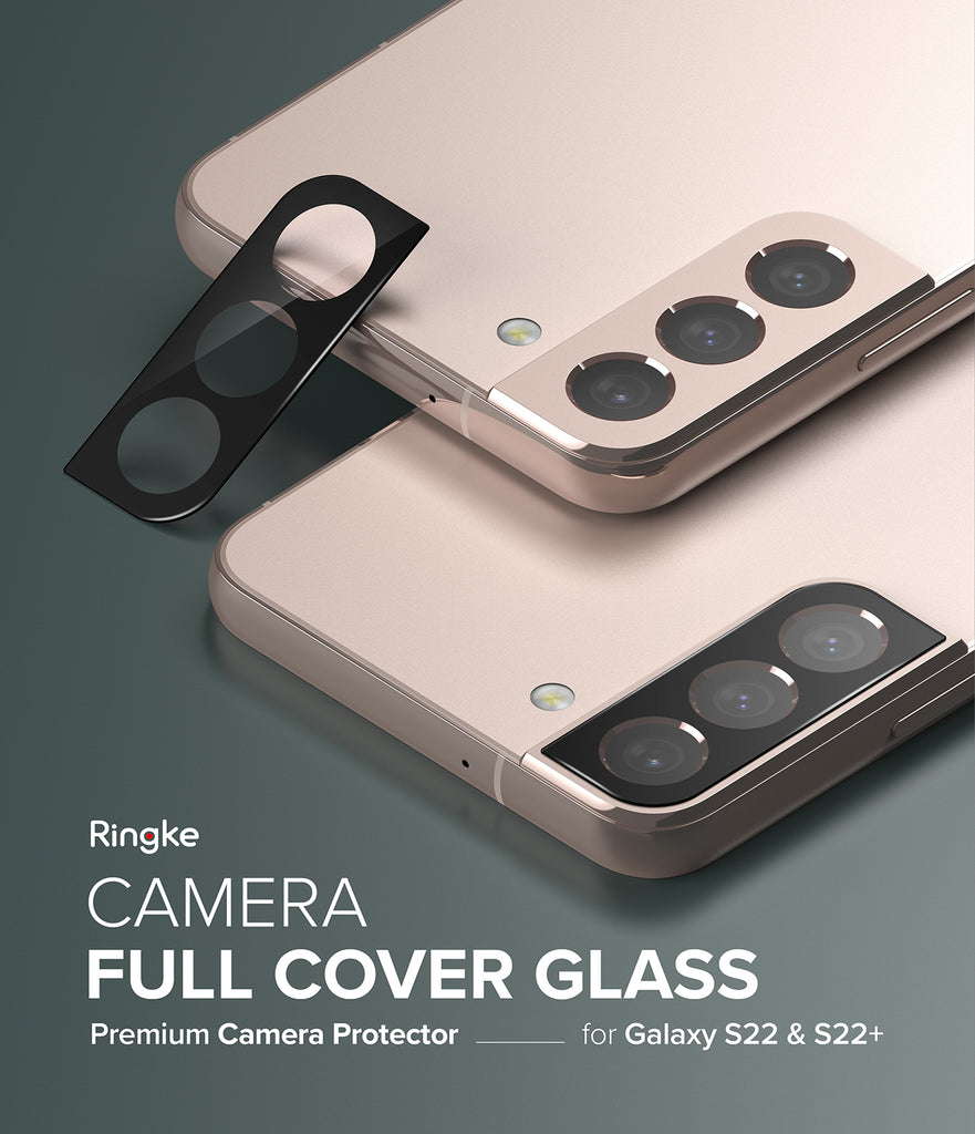 Galaxy S22 / S22 Plus Camera Protector Full Cover Glass [3 Pack]