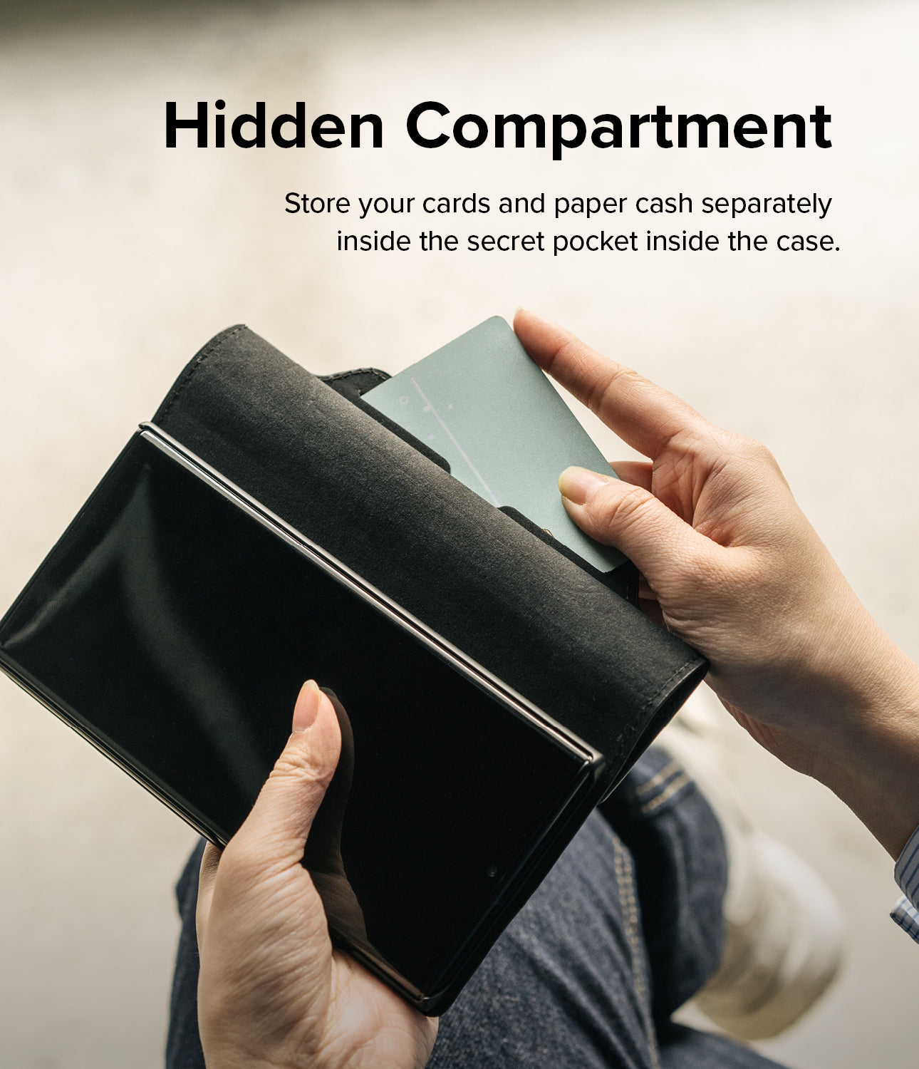 Galaxy S22 Case | Folio Signature Standard Vegan Leather Wallet