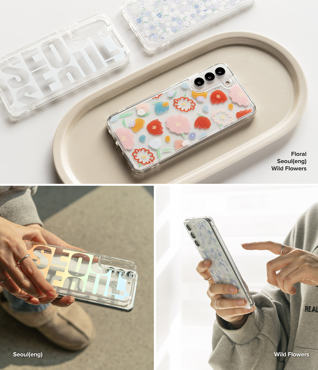 Galaxy S22 Plus Case | Fusion Design | Floral, Wild Flowers, Seoul