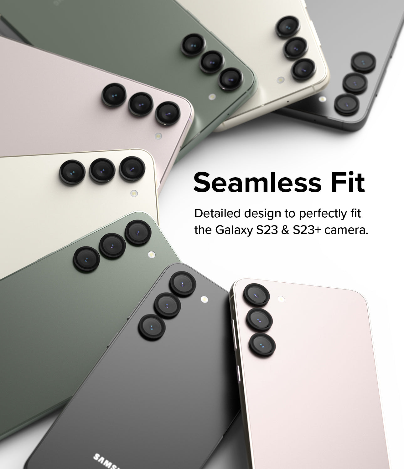 Seamless Fit l Detailed design to perfectly fit the Galaxy S23 & S23+ camera