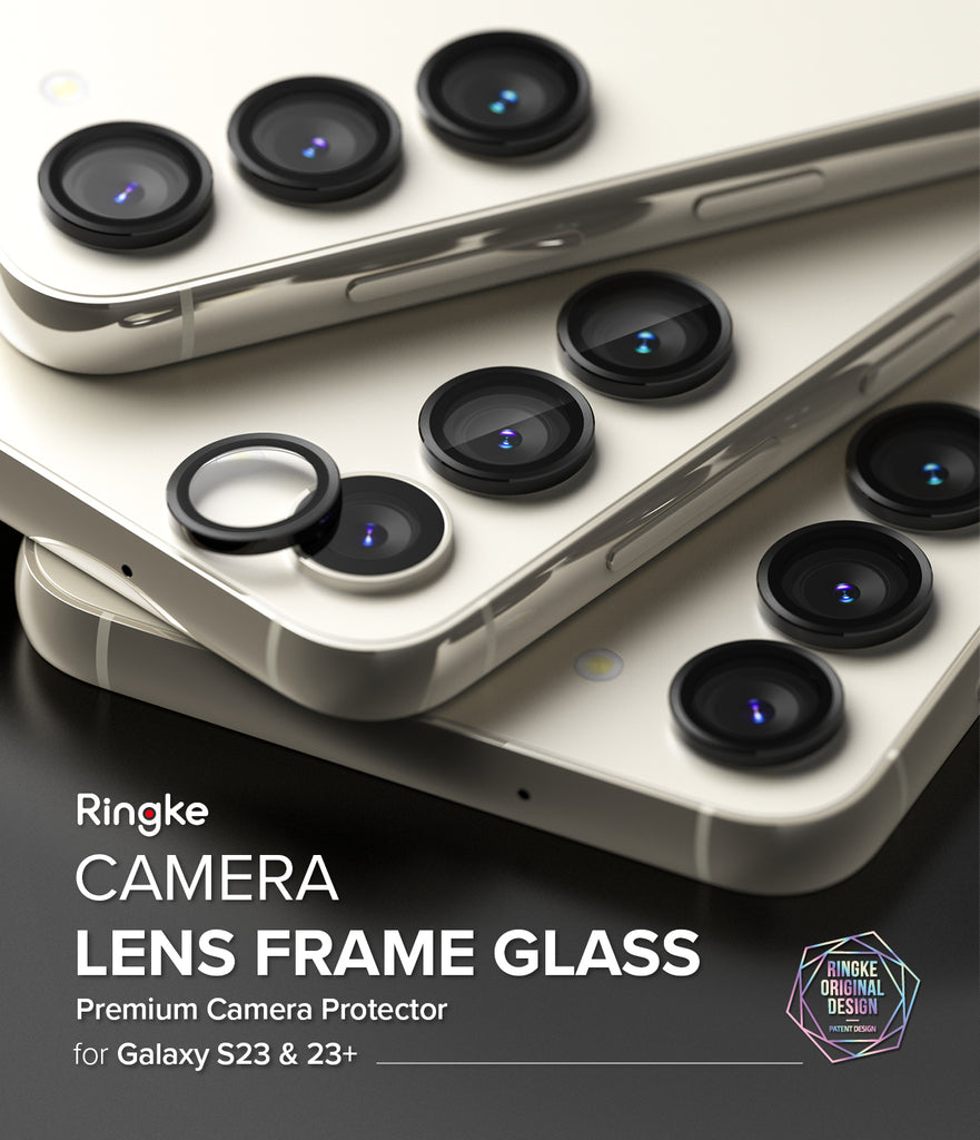 Ringke Camera Lens Frame Glass l Premium Camera Protector for Galaxy S23 & 23+