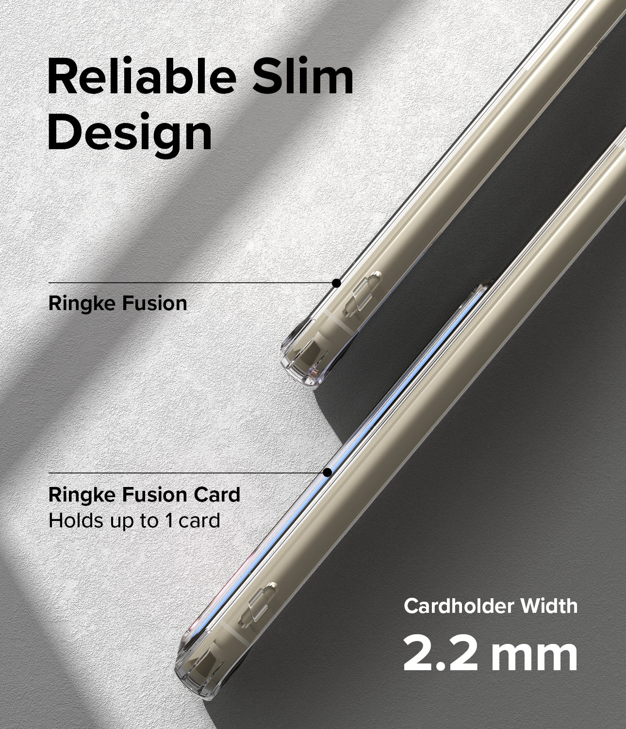 Reliable Slim Design l Ringke Fusion / Ringke Fusion Card Holds up to 1 card