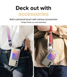 Deck out with accessories l Add a personal touch with various accessories. * Design straps are sold separately.