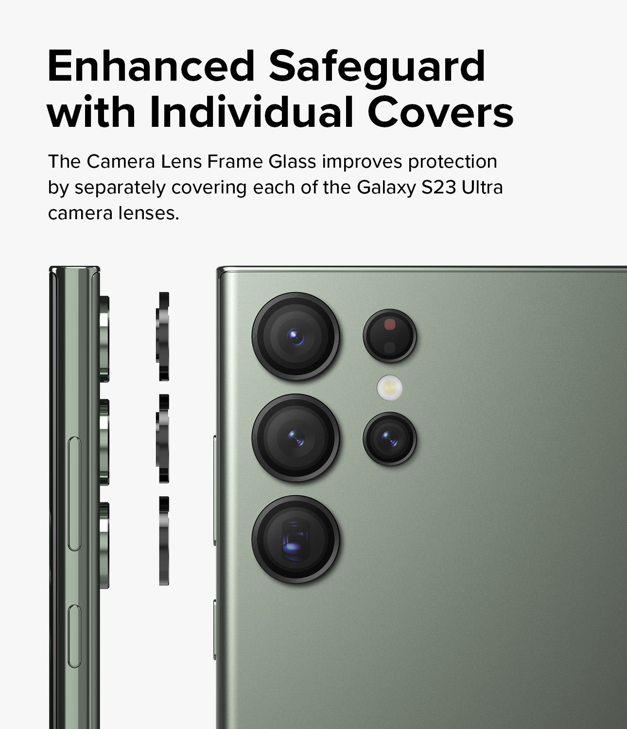 Galaxy S23 / S23 Plus Camera Lens Protector | Camera Lens Frame Glass