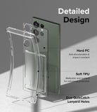 Detailed Design l Hard PC - Anti-discoloration & impact-resistant. Soft TPU - Malleable and resilient for enhanced protection. Duo QuikCatch Lanyard Holes.