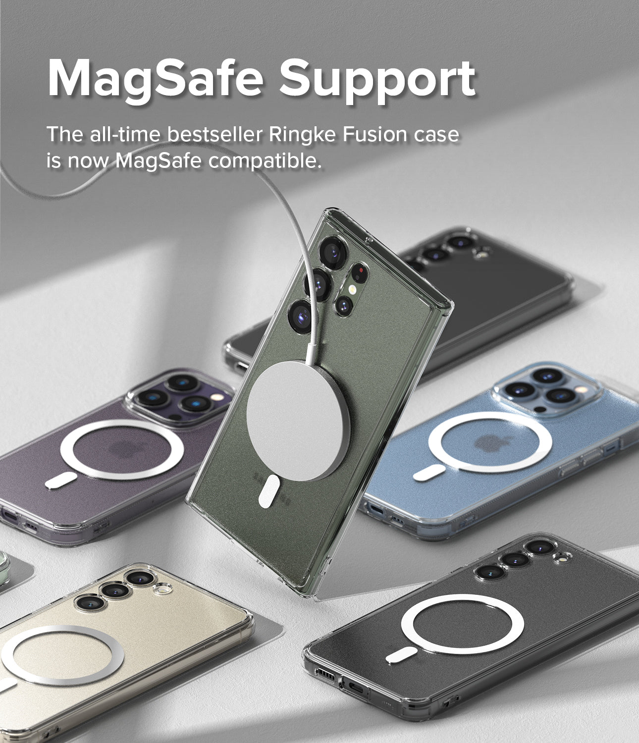 MagSafe Support l The all-time bestseller Ringke Fusion case is now MagSafe compatible.