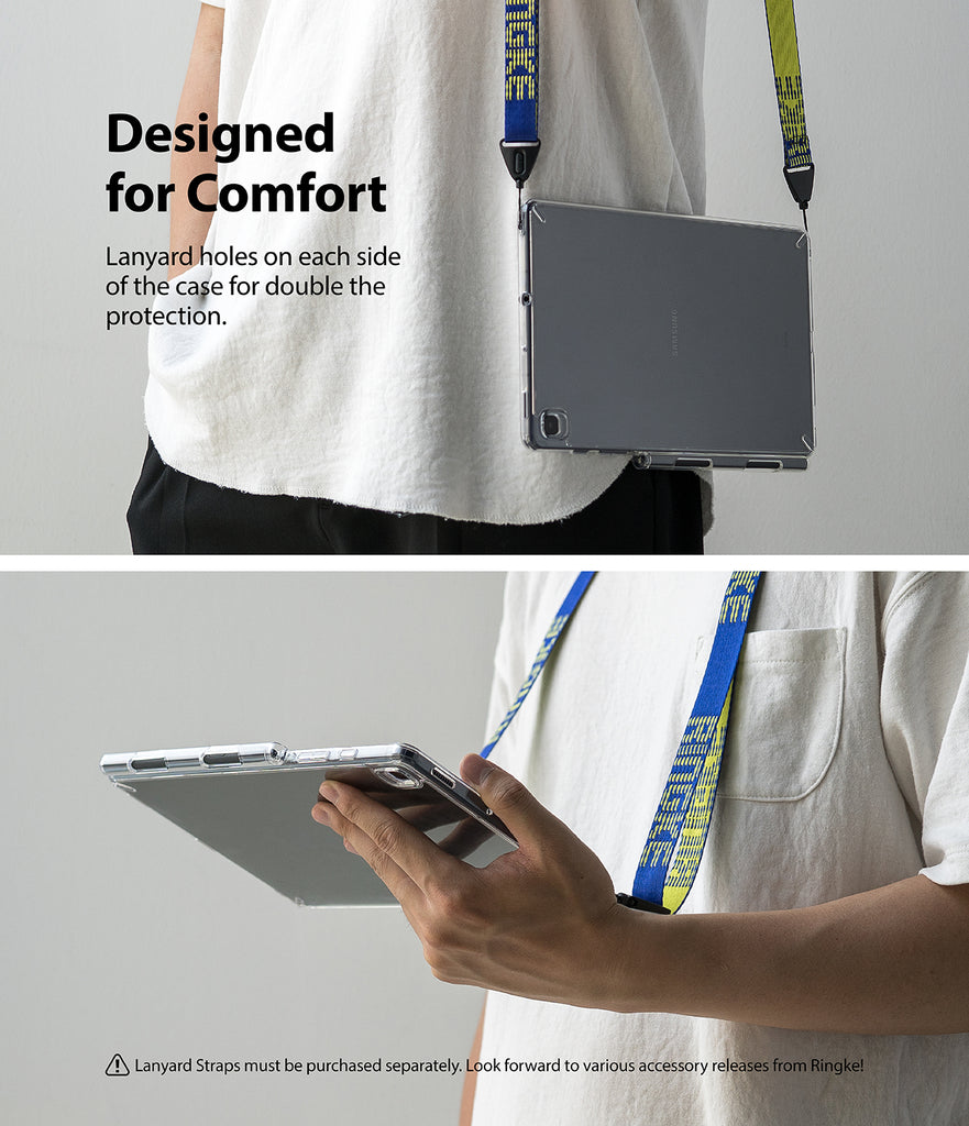 designed for comfort - lanyard holes on each side of the case for double the protection