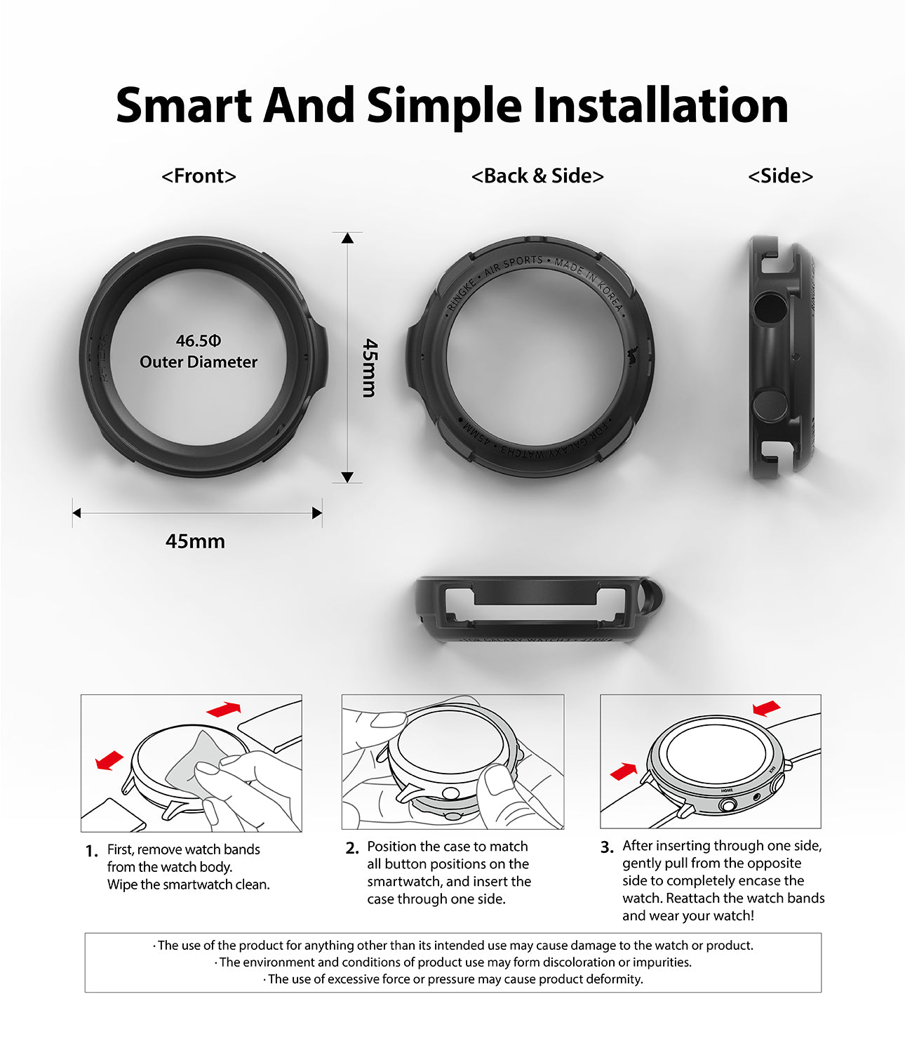 Galaxy Watch 3 45mm Case | Air Sports - Ringke Official Store