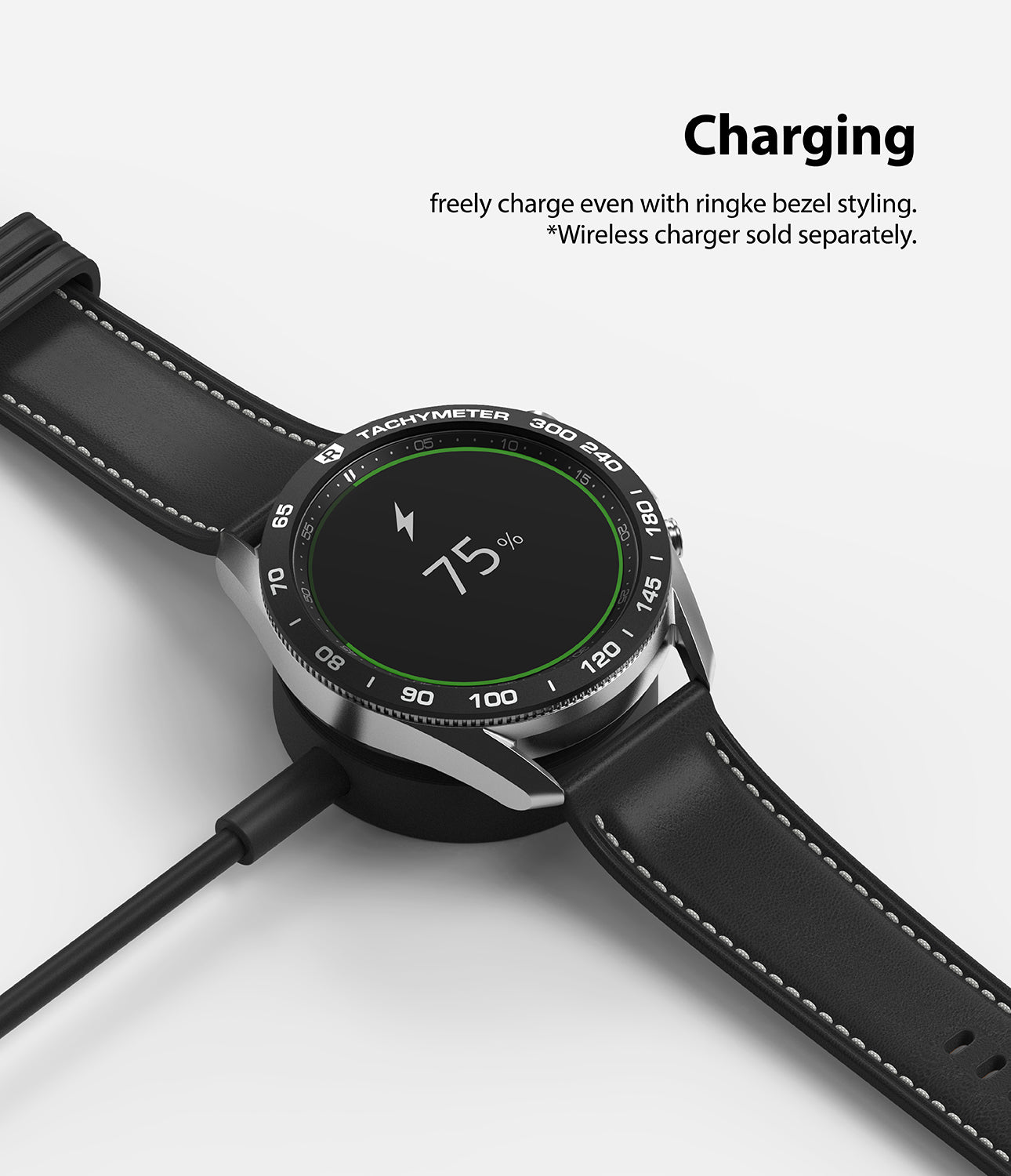 freely charge even with the bezel styling on *wireless charger sold separately