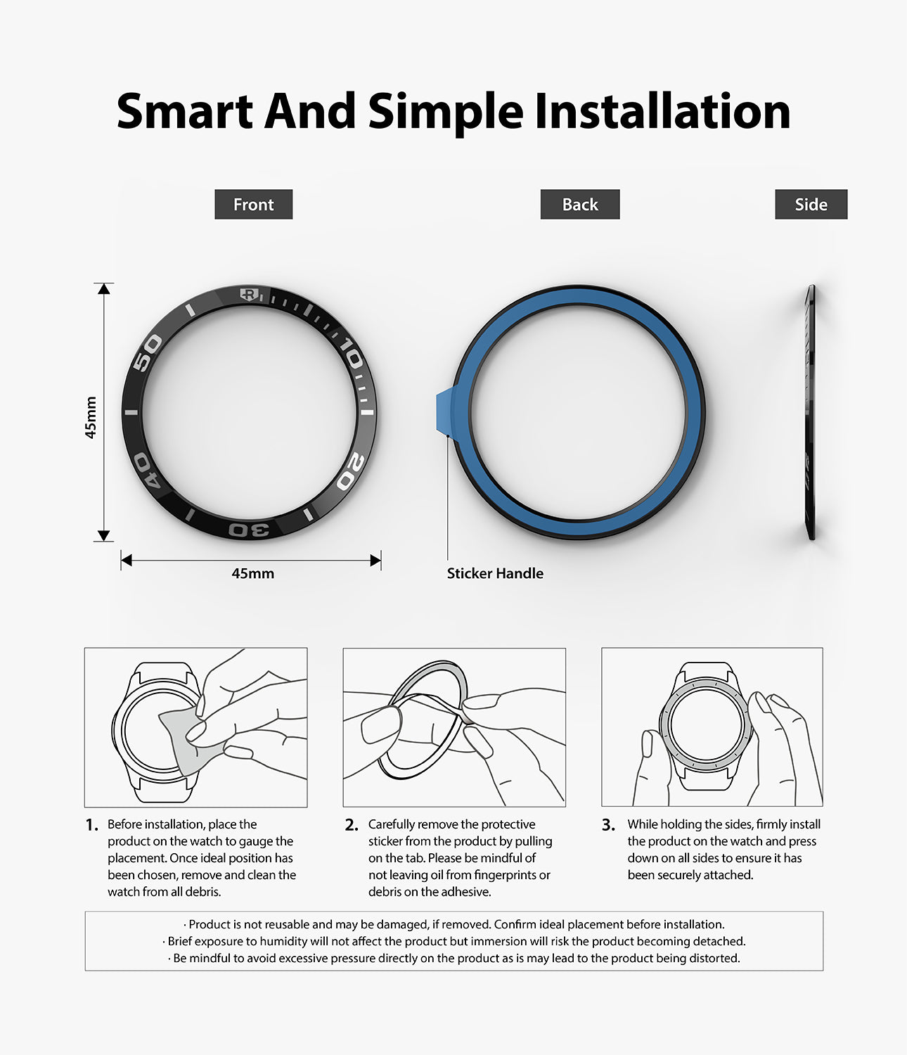 Ringke bezel styling for galaxy shop watch 3 45mm
