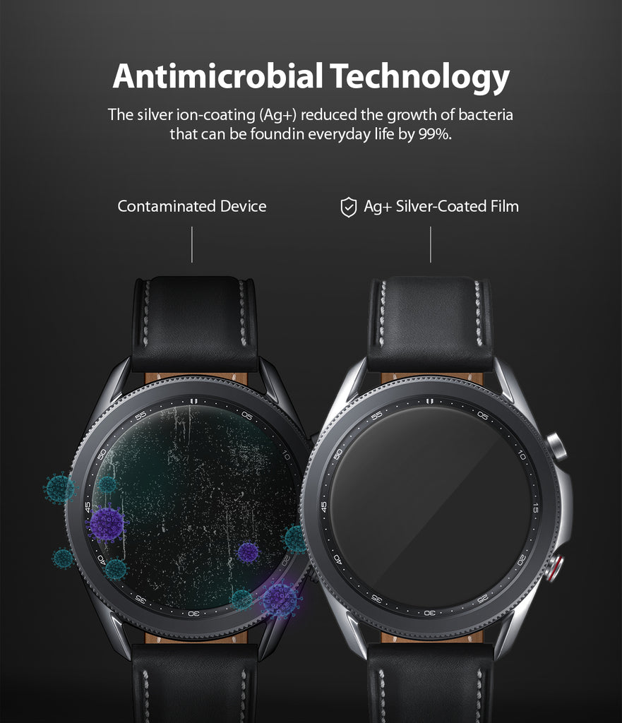 antimicrobial technology - the silver ion coating reduced the growth of bacteria that can be found in everyday life by 99%