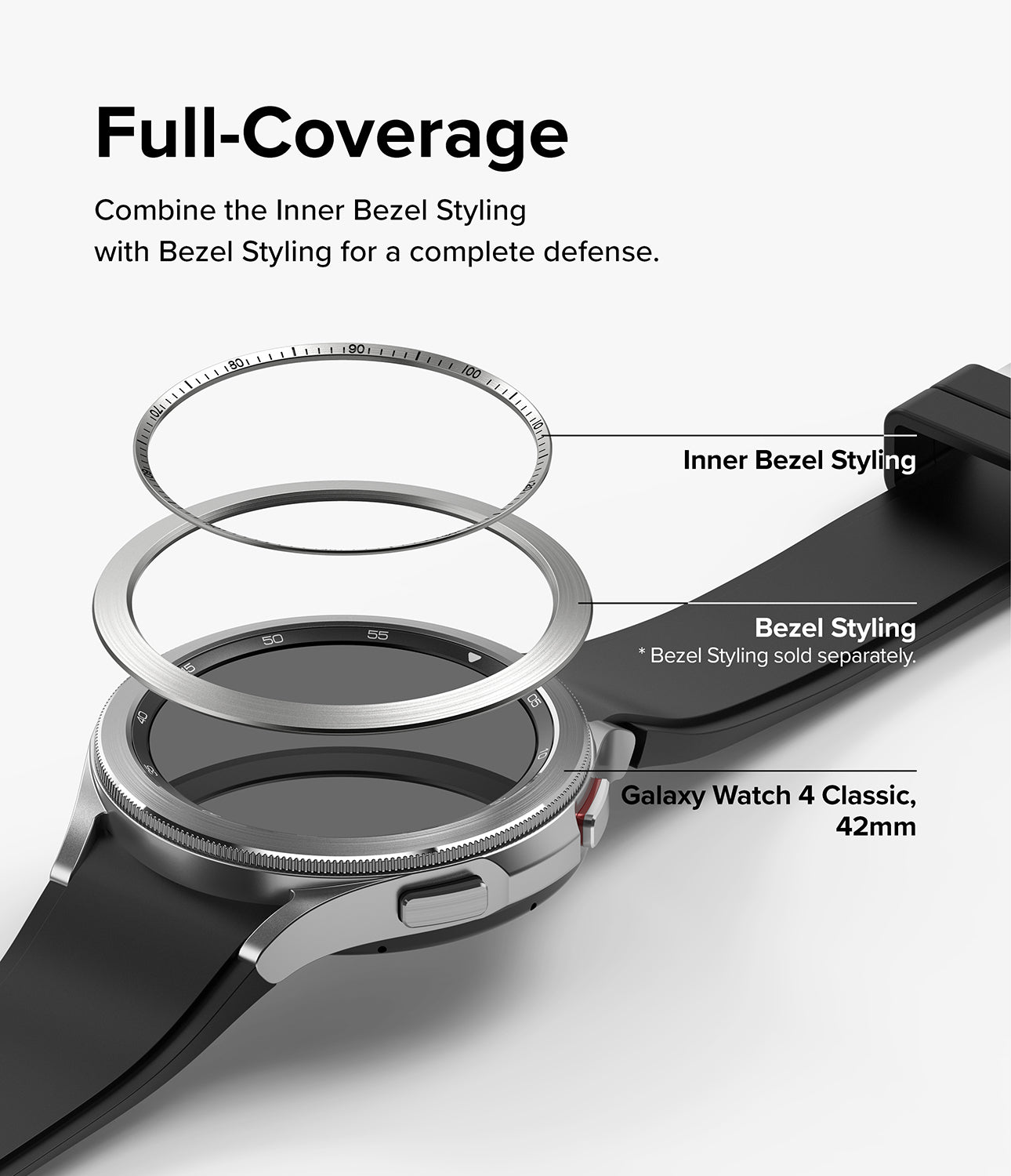 Galaxy Watch 4 Classic 42mm | Inner Bezel Styling 42-IN-01 Silver