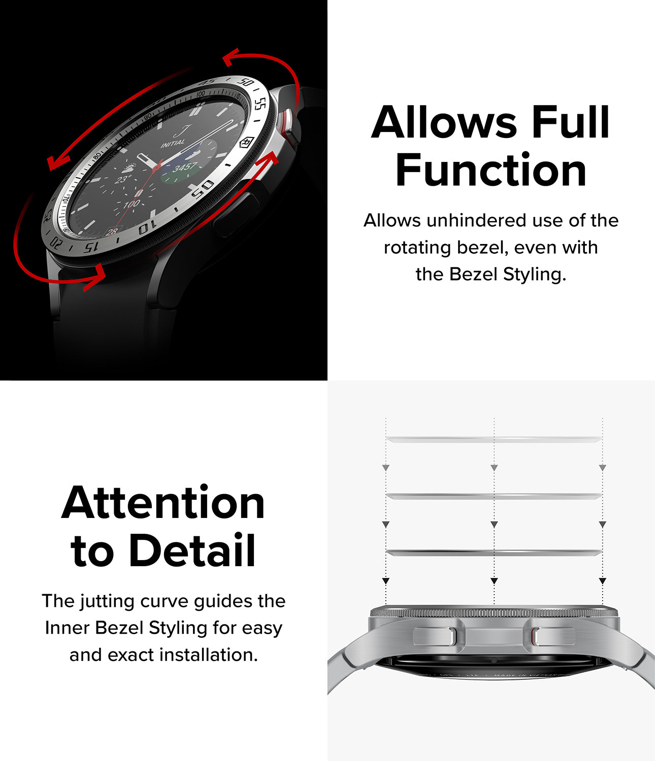 Galaxy Watch 4 Classic 42mm | Inner Bezel Styling 42-IN-01 Silver