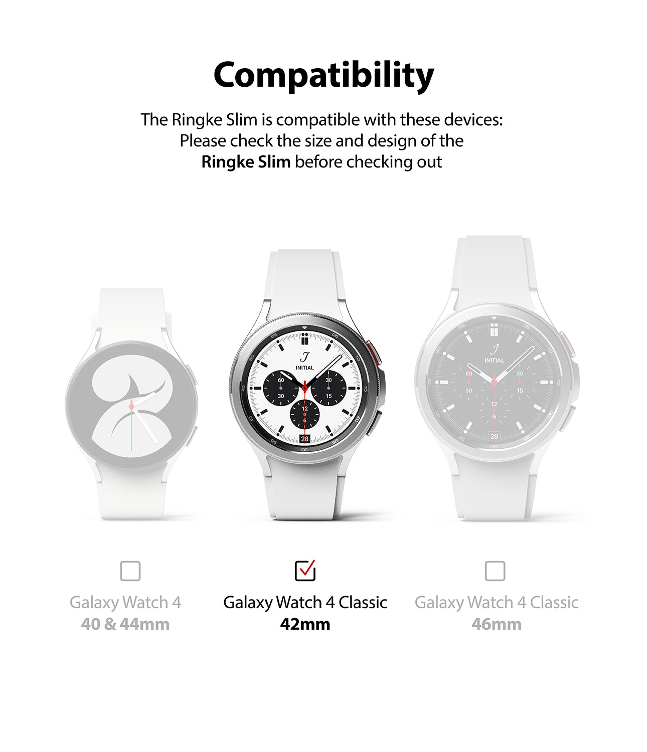 Compatible with Galaxy Watch 4 Classic 42mm