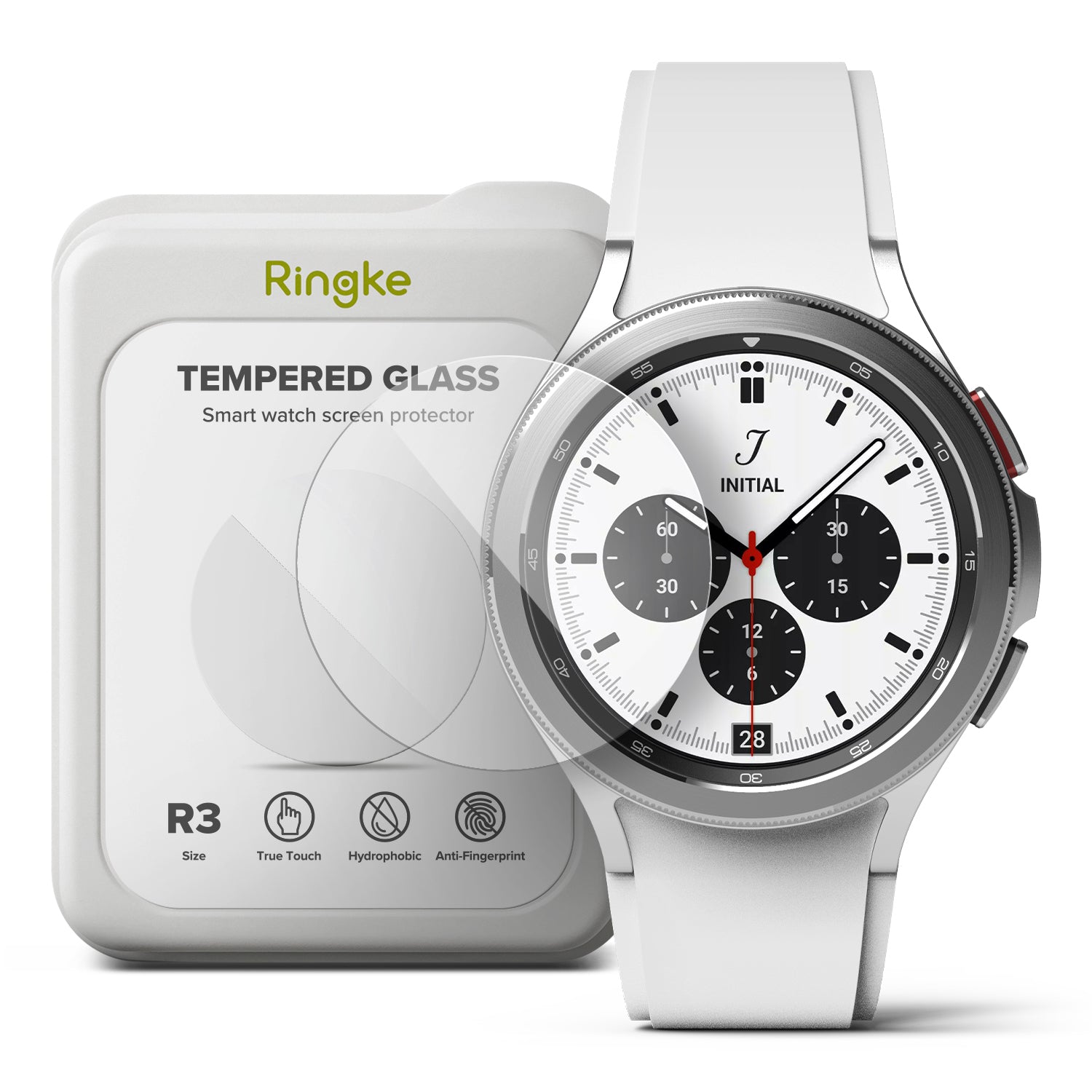 Galaxy Watch 6 40mm Screen Protector Glass 4Pack R3 by Ringke