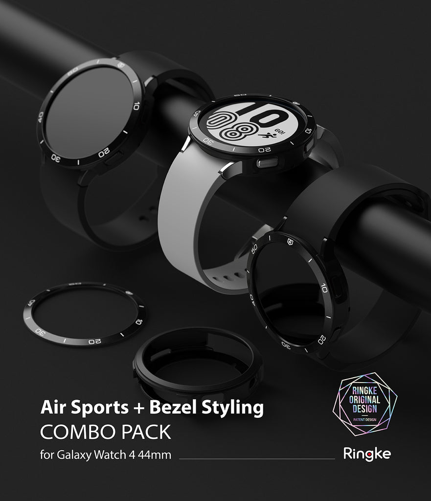 Galaxy Watch 4 44mm | Air Sports Black + Bezel Styling 11 - Ringke Official Store