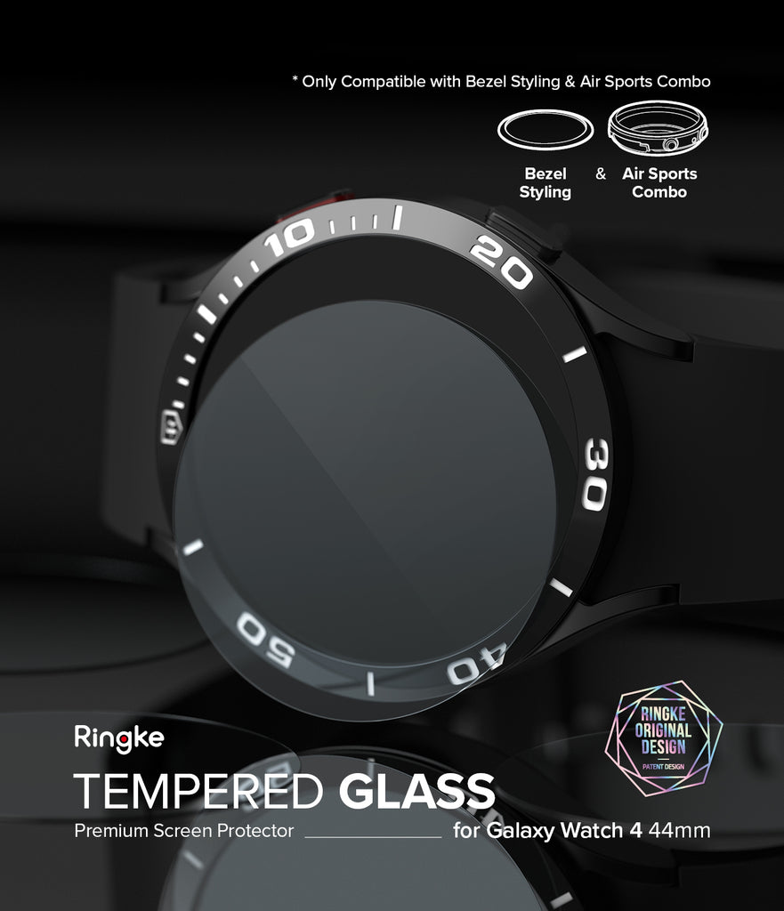 Galaxy Watch 4 44mm Screen Protector for Bezel Styling | Glass - Ringke Official Store