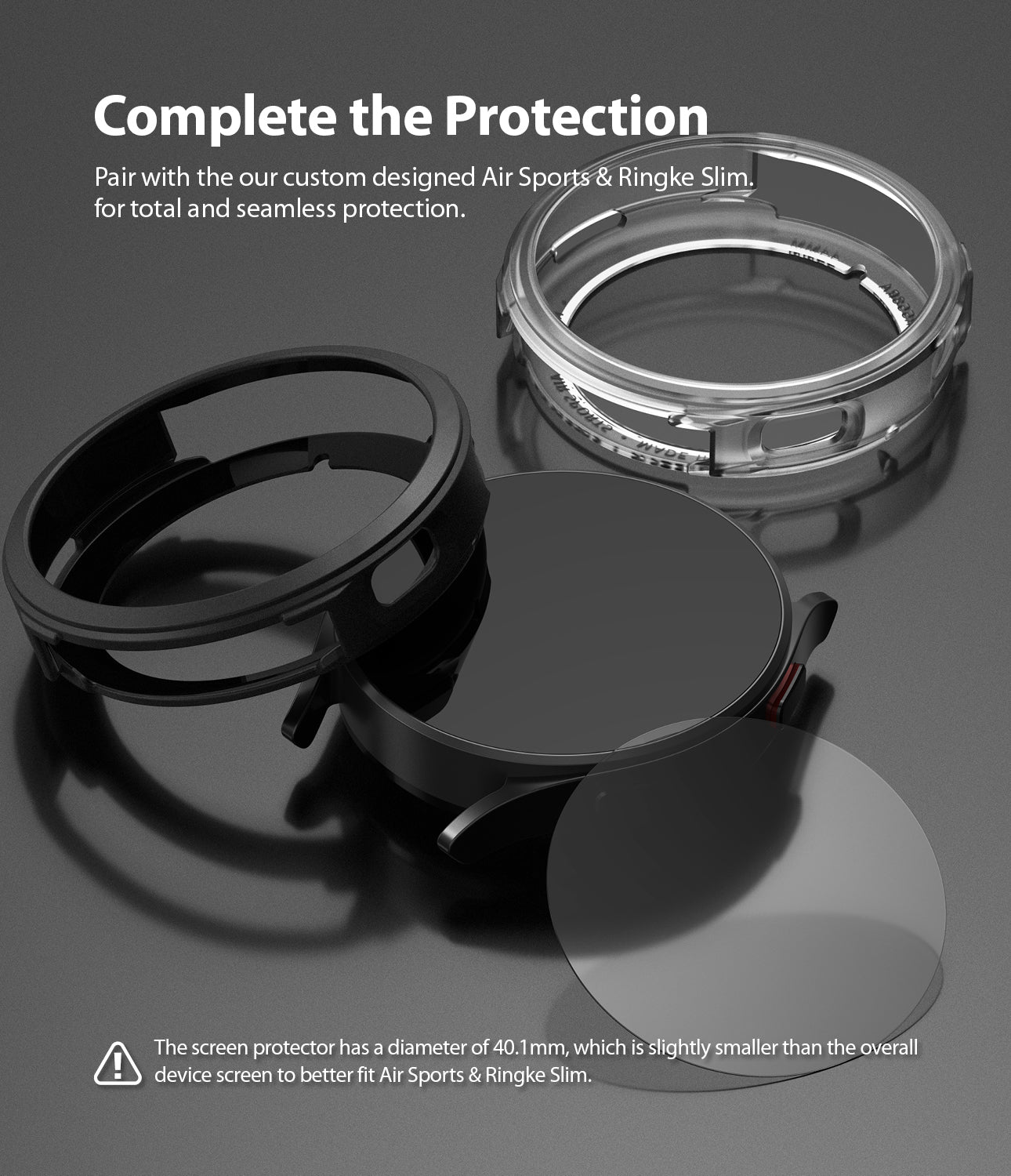 Galaxy Watch 4 44mm Screen Protector for Air Sports | Glass - Ringke Official Store