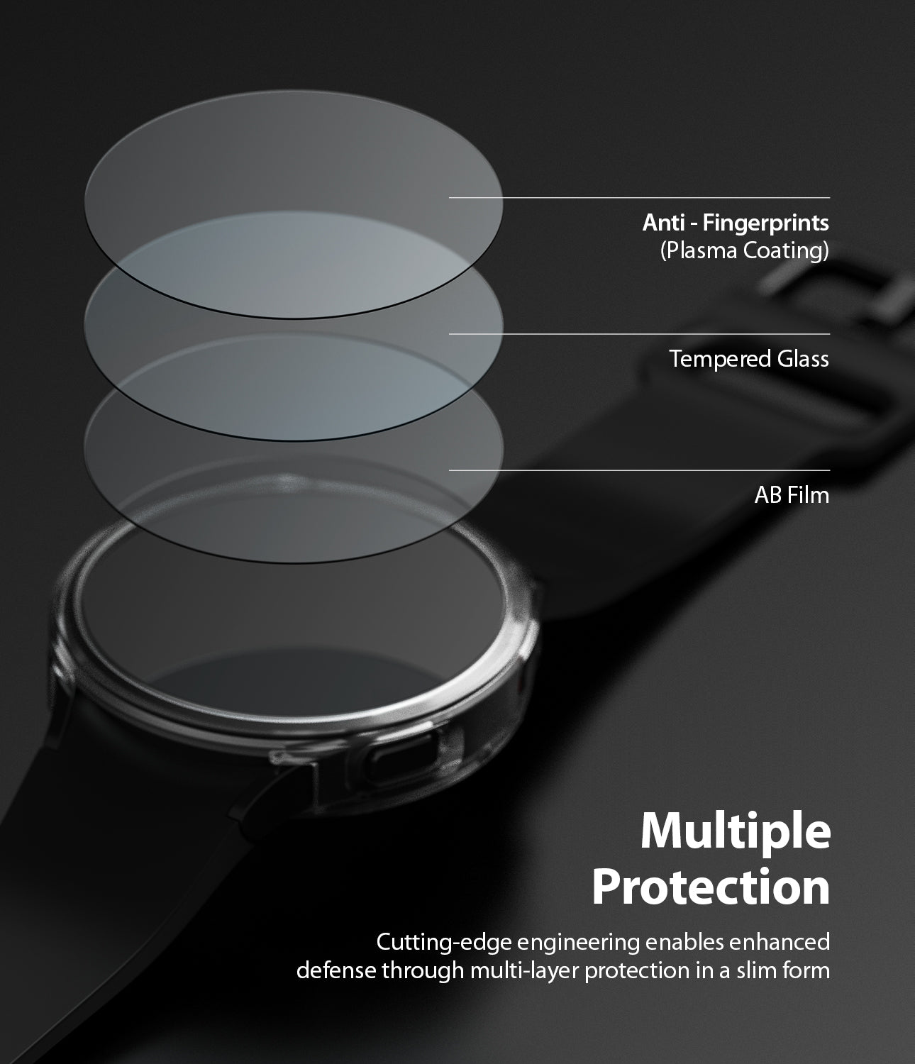 Galaxy Watch 4 44mm Screen Protector for Air Sports | Glass - Ringke Official Store