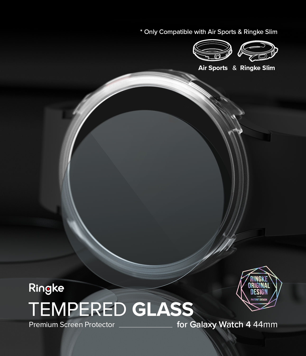 Galaxy Watch 4 44mm Screen Protector for Air Sports | Glass - Ringke Official Store