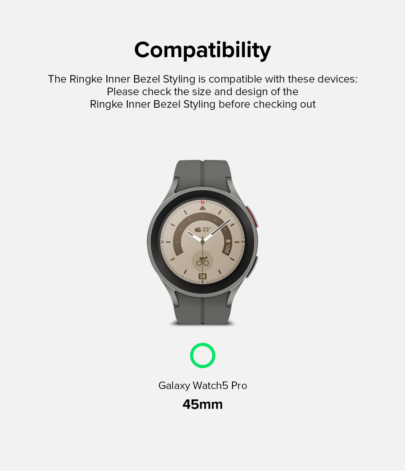 Galaxy Watch 5 Pro 45mm | Inner Bezel Styling 45-IN-01