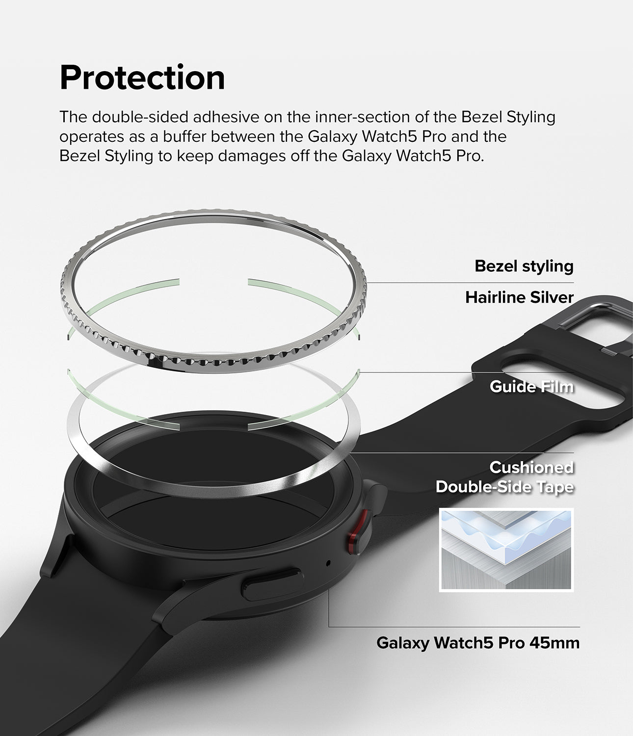 Galaxy Watch 5 Pro 45mm | Bezel Styling 45-30