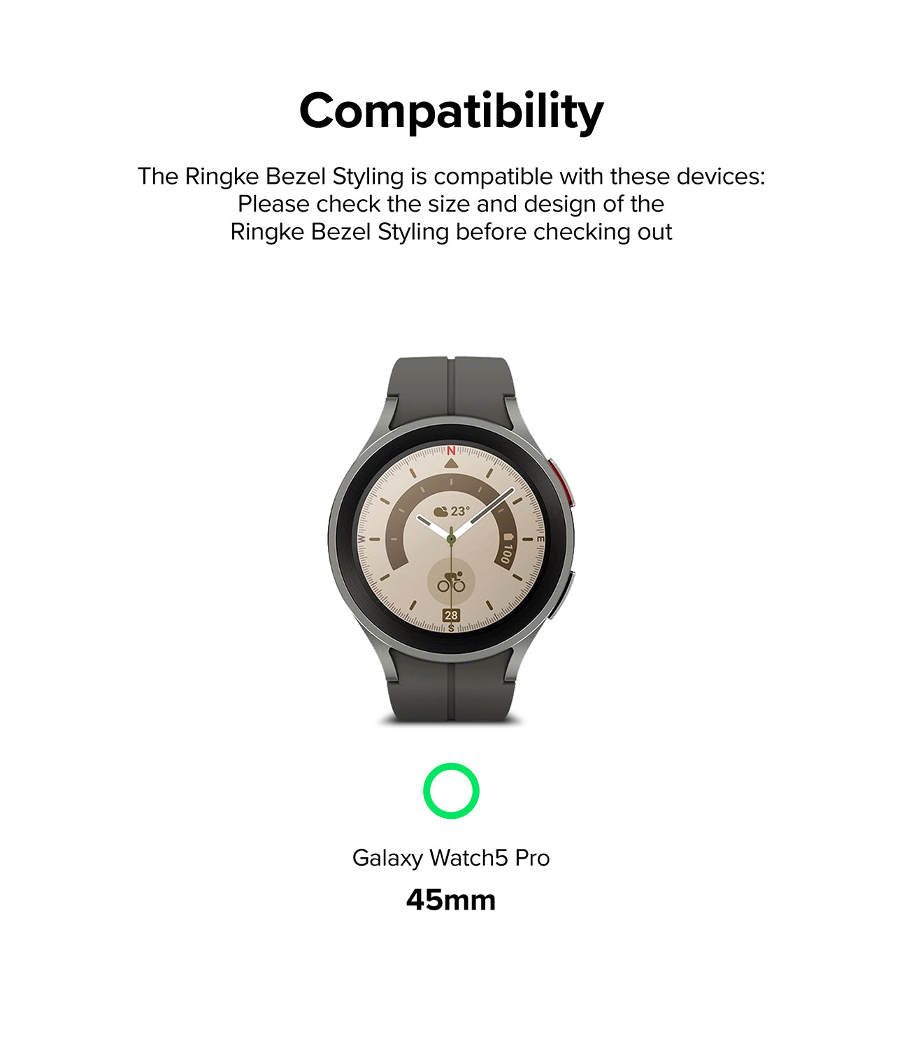 Galaxy Watch 5 Pro 45mm | Bezel Styling 45-32