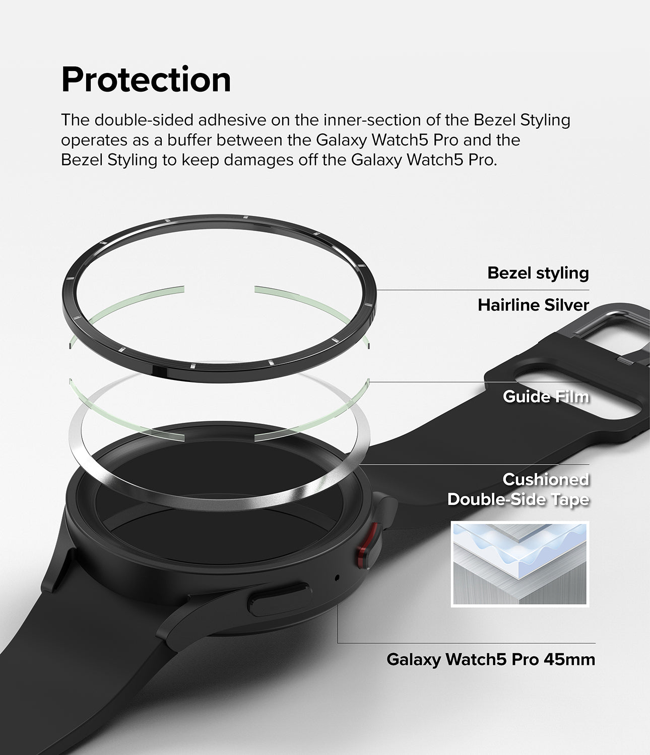 Galaxy Watch 5 Pro 45mm | Bezel Styling 45-33