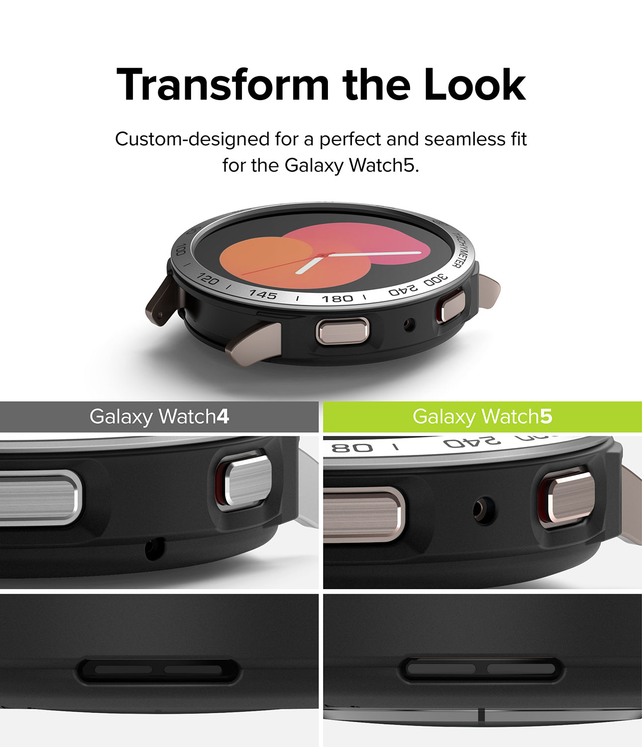 Galaxy Watch 5 40mm | Air Sports Black + Bezel Styling 10