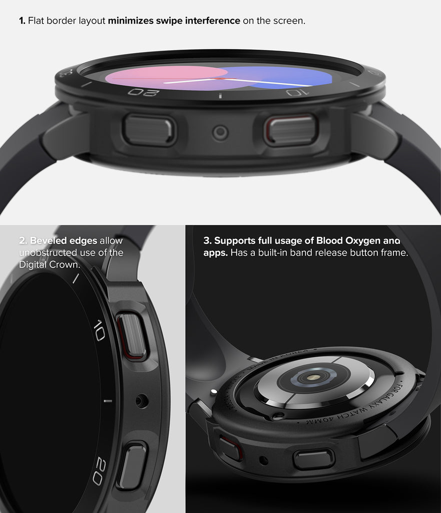 Galaxy Watch 5 40mm | Air Sports Black + Bezel Styling 11