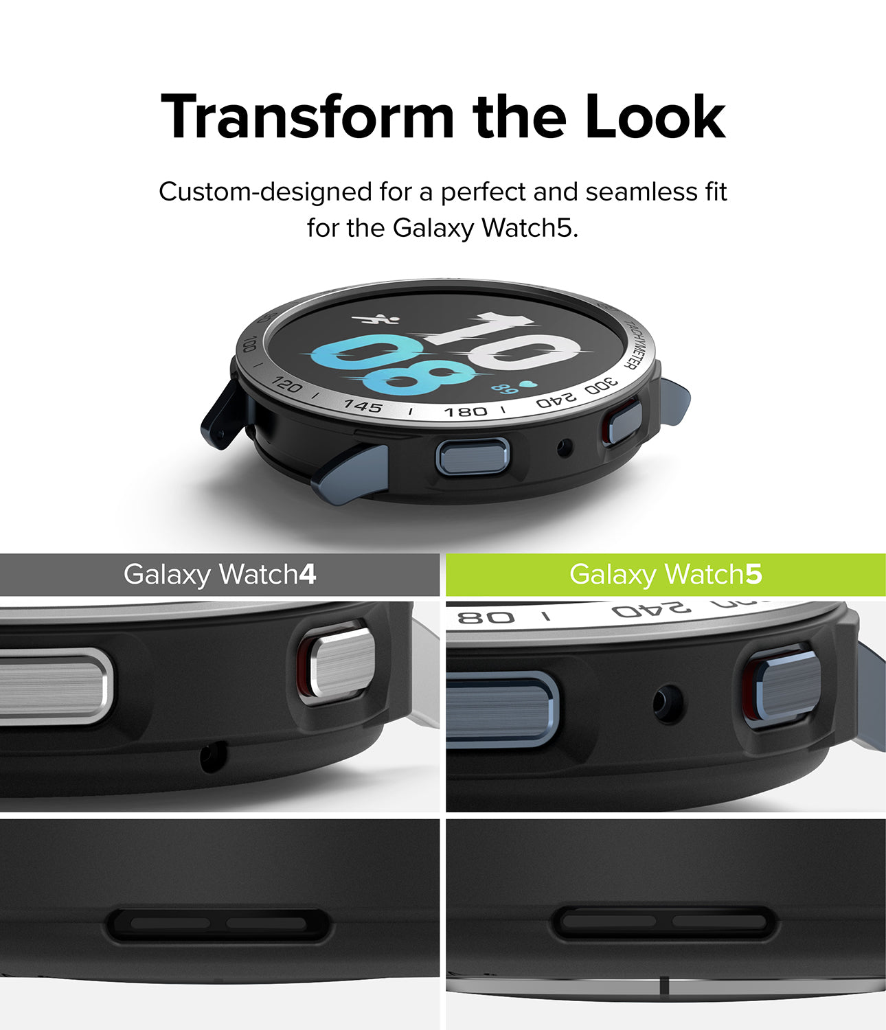 Galaxy Watch 5 44mm | Air Sports Black + Bezel Styling