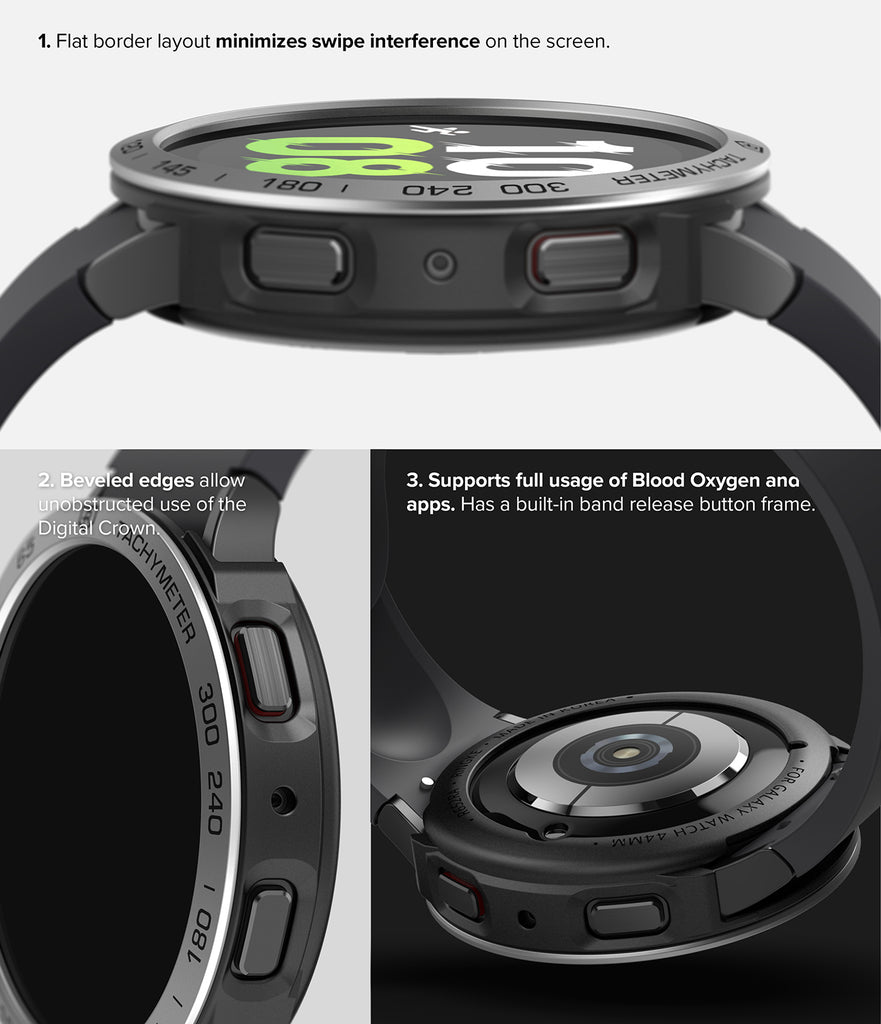 Galaxy Watch 5 44mm | Air Sports Black + Bezel Styling