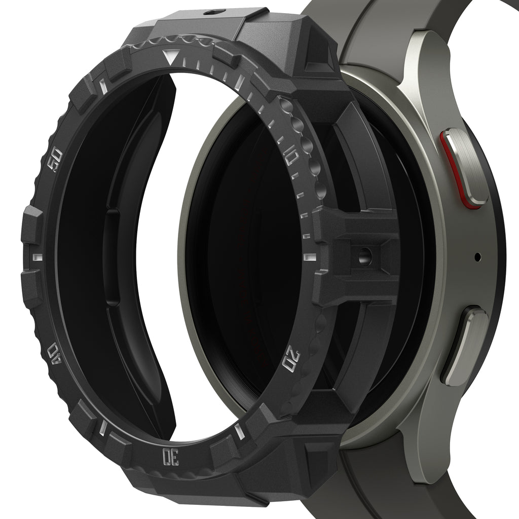 Galaxy Watch 5 Pro Case | Fusion-X - Black (White Index)