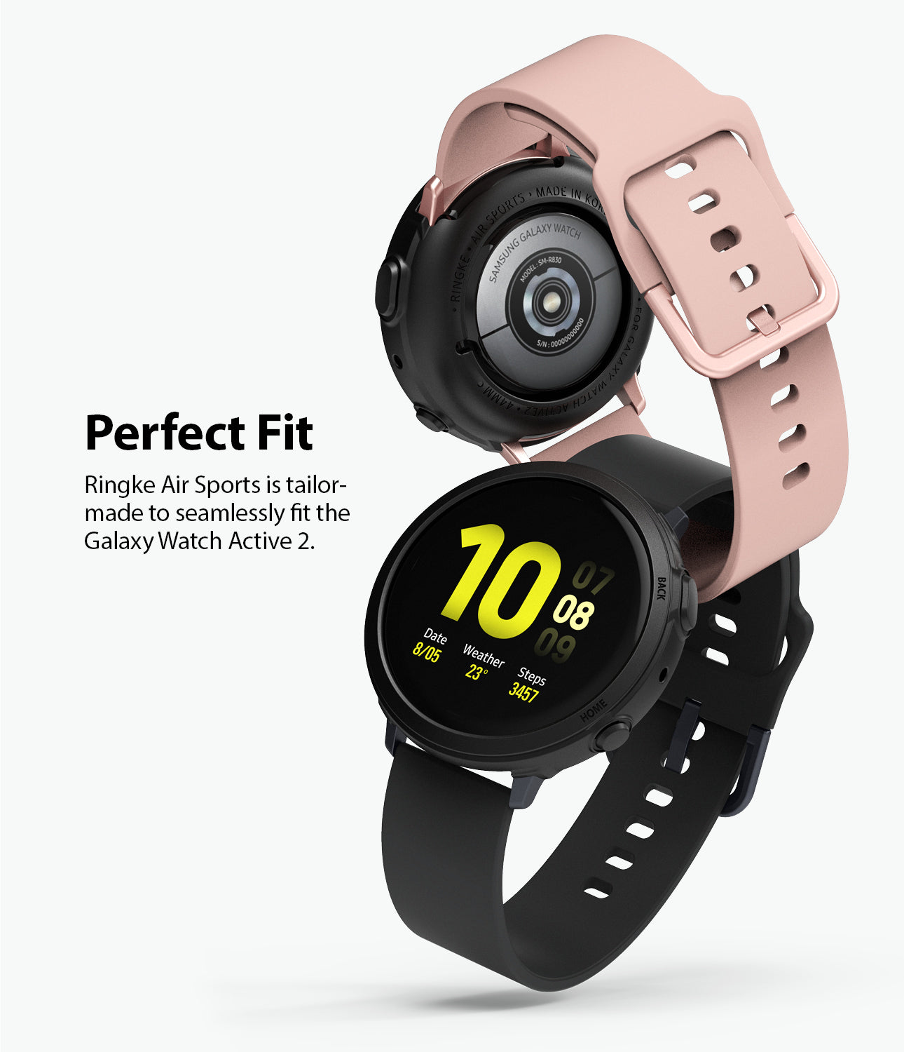 ringke air sport is tailor-made to seamlessly fit the galaxy watch active 2 44mm