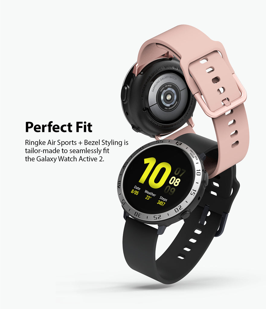 perfect fit - ringke air sports with bezel styling is tailor made to seamlessly fit the galaxy watch active 2