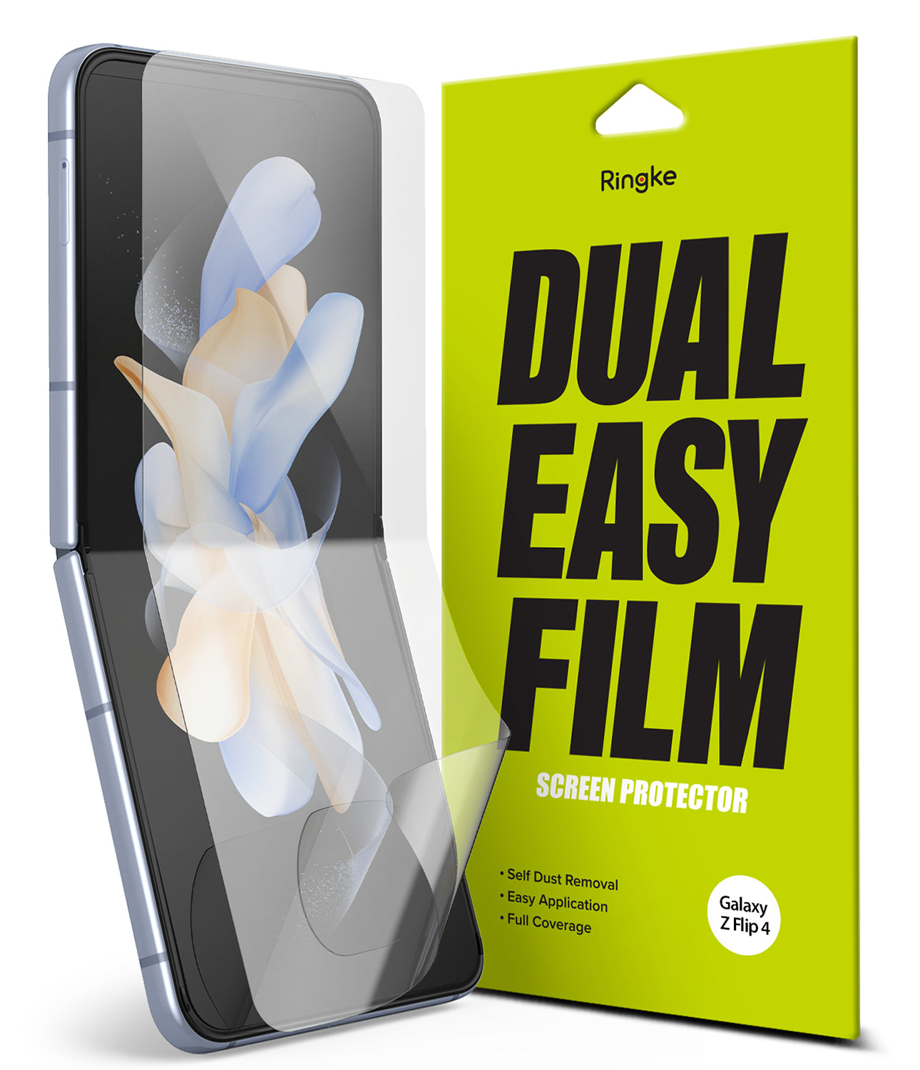 galaxy z flip 4 screen protector dual easy film main