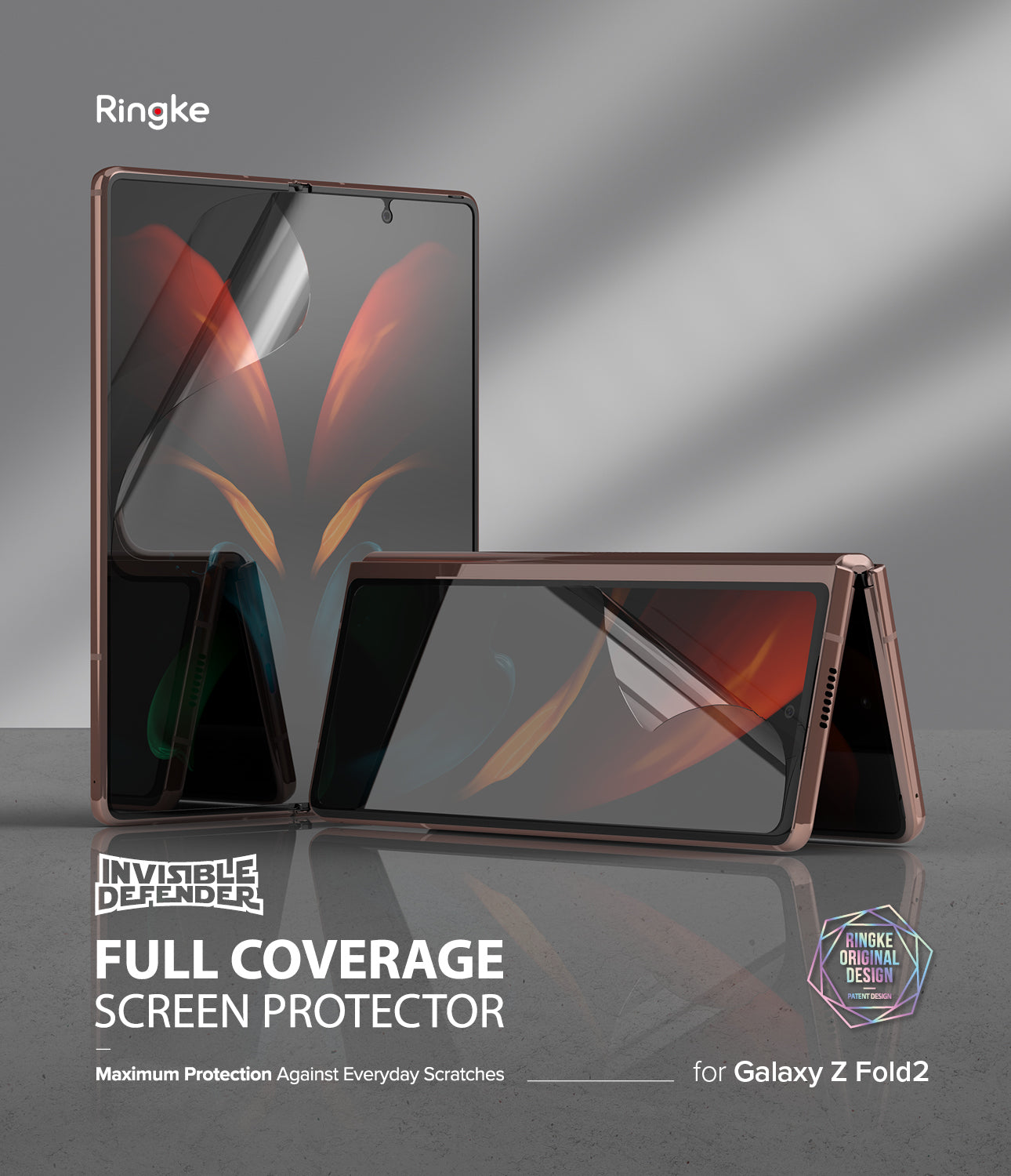 ringke invisible defender for samsung galaxy z fold 2