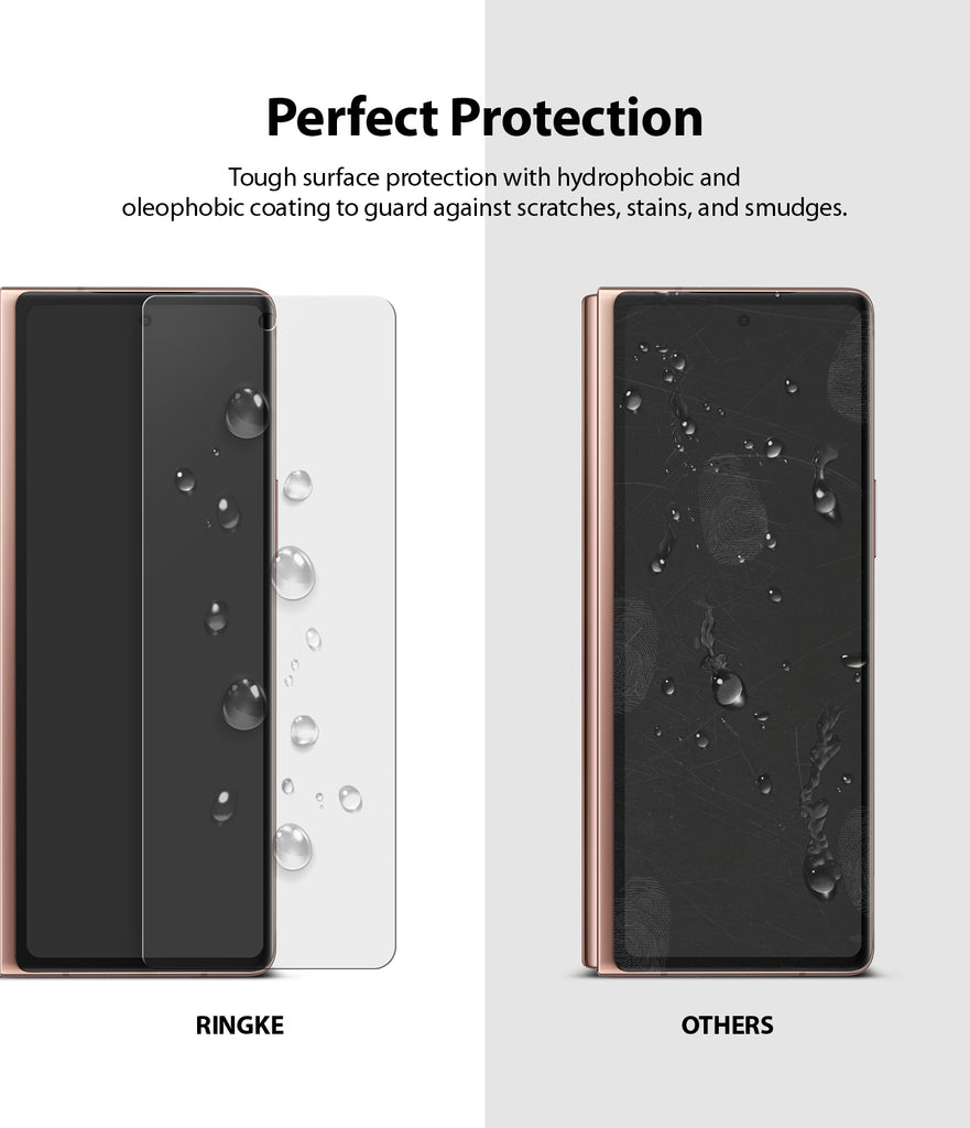 tough surface protection with hydrophobic and oleophobic coating to guard against scratches and stains